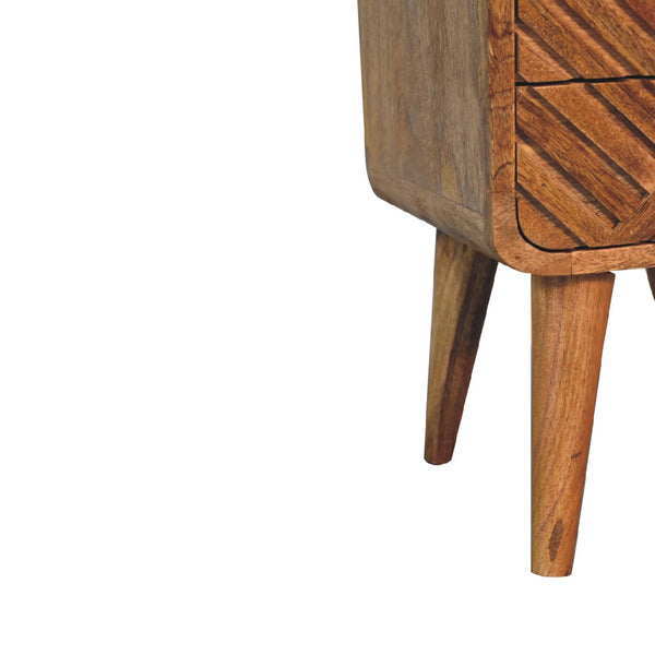 Aluna Mini Lille Curved Nightstand