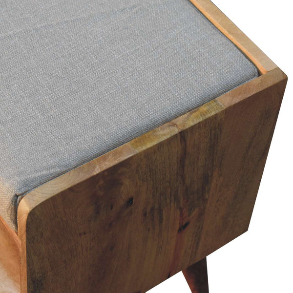 Aluna Oakish Nordic Storage Bench With Mud Linen