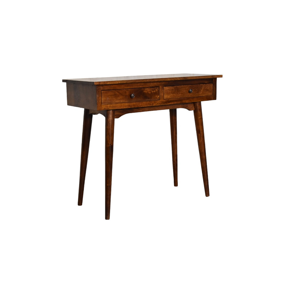 Aluna Chestnut Hallway 2 Drawer Console Table