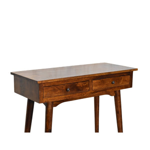 Aluna Chestnut Hallway 2 Drawer Console Table
