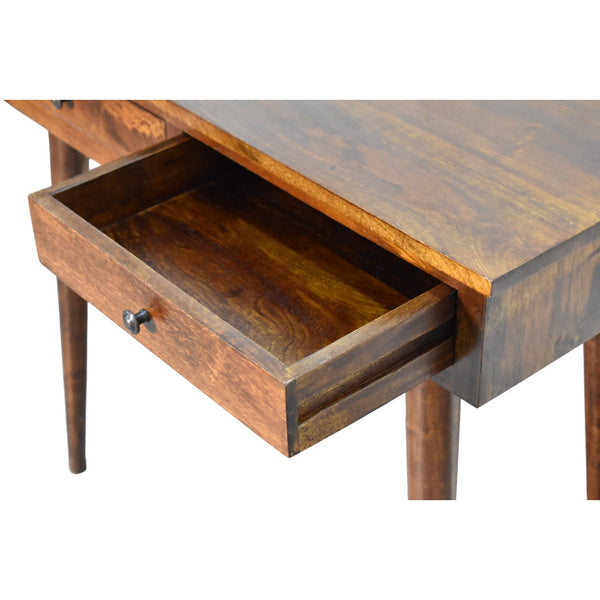 Aluna Chestnut Hallway 2 Drawer Console Table