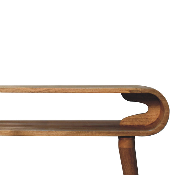 Aluna Amaya Oakish Nordic Style Console Table