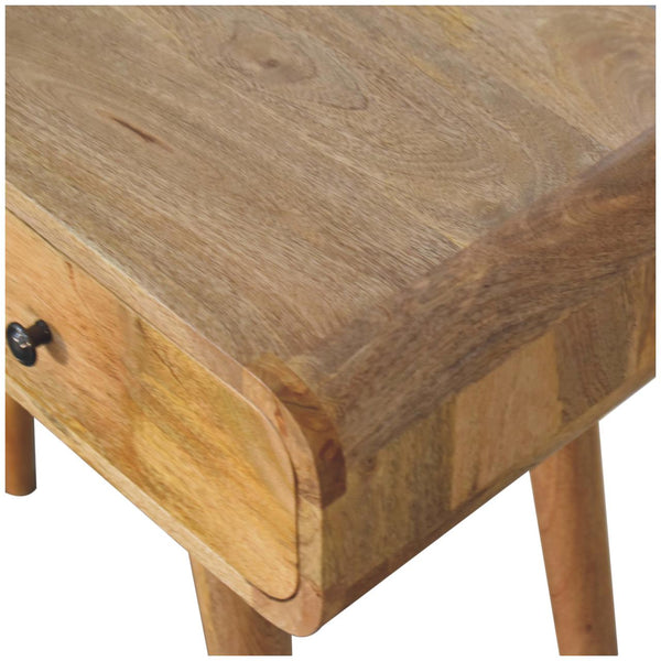 Aluna Oakish Curved Hallway Table