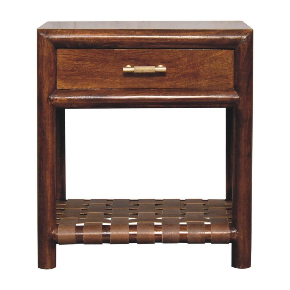 Aluna Chestnut T-Bar Bedside