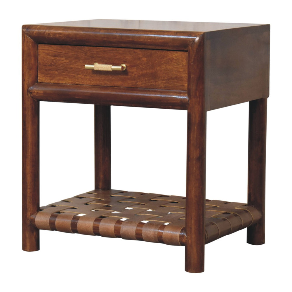Aluna Chestnut T-Bar Bedside
