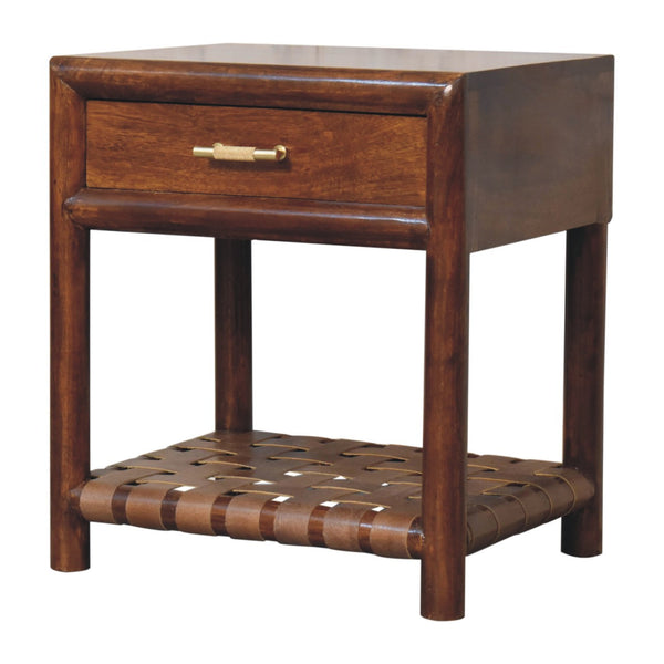 Aluna Chestnut T-Bar Bedside