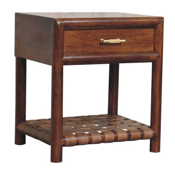 Aluna Chestnut T-Bar Bedside