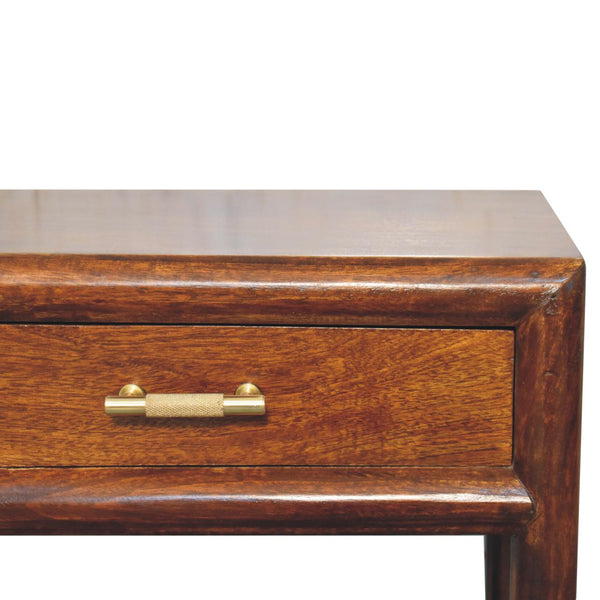 Aluna Chestnut T-Bar Bedside