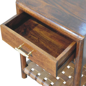 Aluna Chestnut T-Bar Bedside