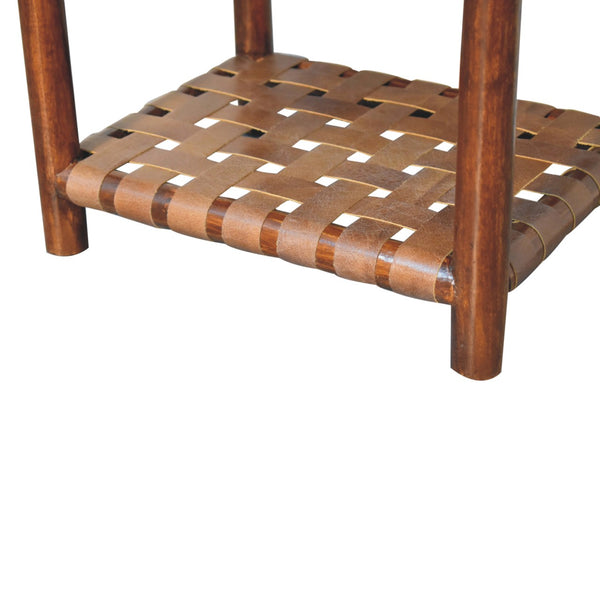 Aluna Chestnut T-Bar Bedside