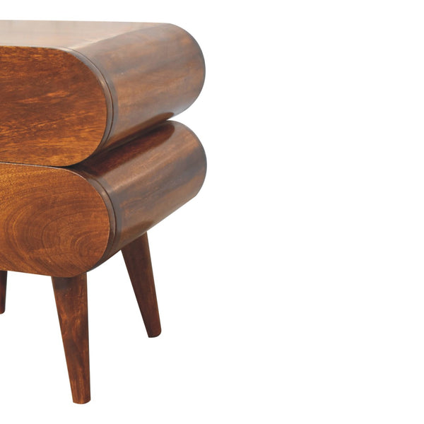 Aluna Bubble Chestnut Nightstand
