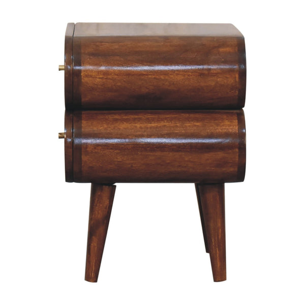Aluna Bubble Chestnut Nightstand