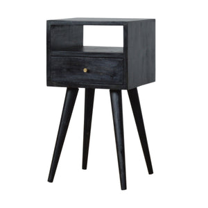 Aluna Mini Ash Black Nightstand