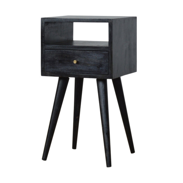 Aluna Mini Ash Black Nightstand