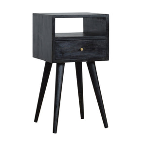 Aluna Mini Ash Black Nightstand