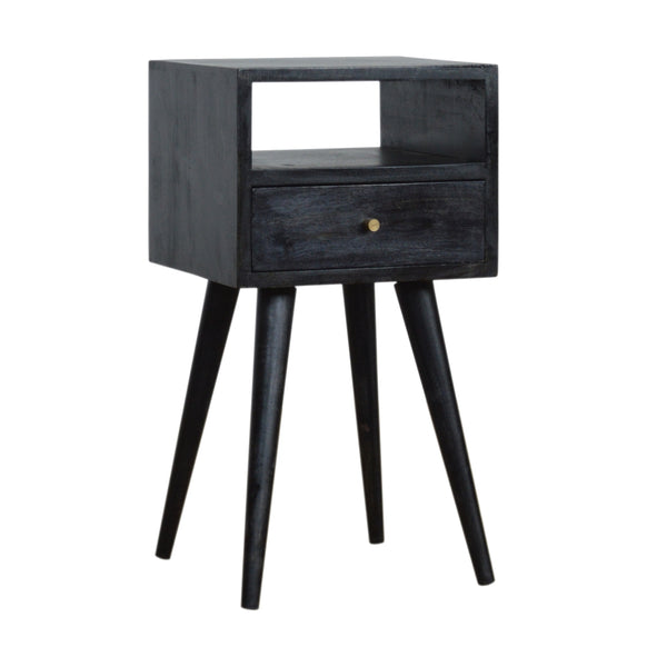 Aluna Mini Ash Black Nightstand