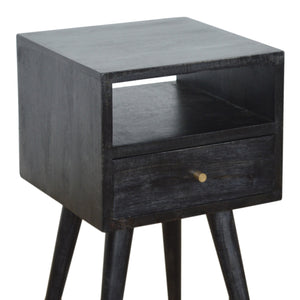 Aluna Mini Ash Black Nightstand