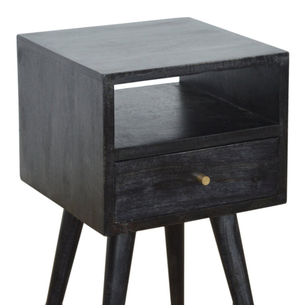 Aluna Mini Ash Black Nightstand
