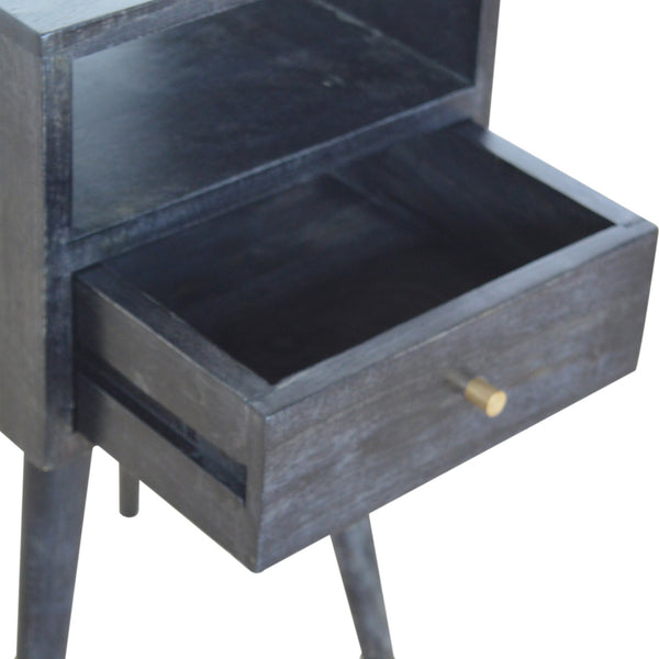 Aluna Mini Ash Black Nightstand