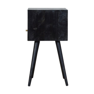 Aluna Mini Ash Black Nightstand