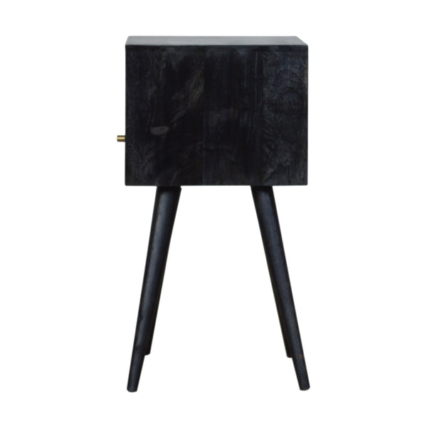 Aluna Mini Ash Black Nightstand