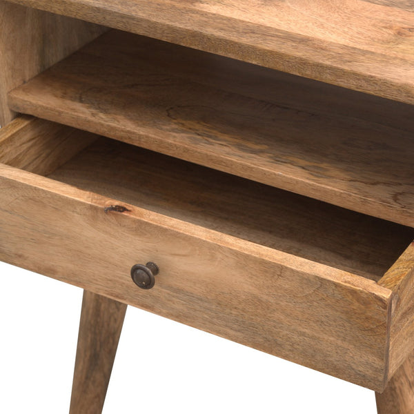 Aluna Modern Nightstand with Open Slot
