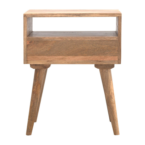 Aluna Modern Nightstand with Open Slot