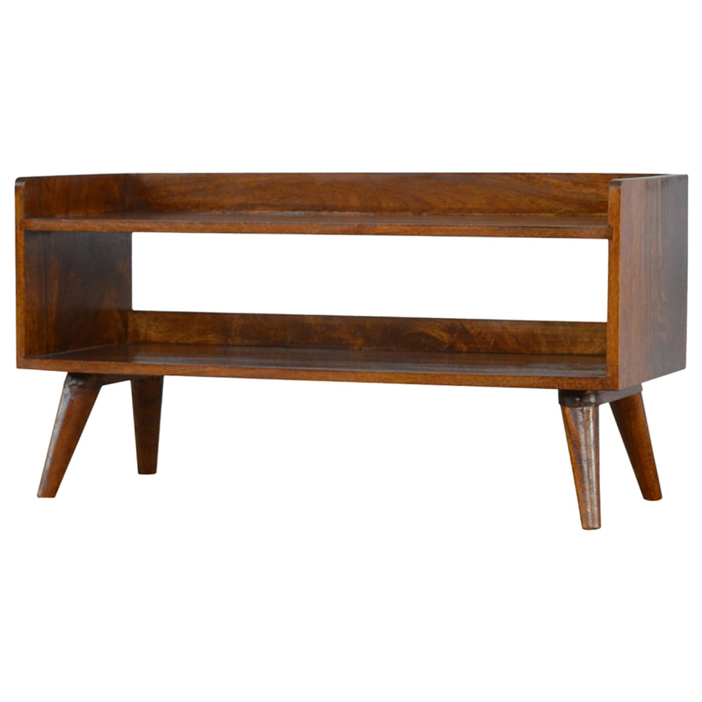Aluna Chestnut Nordic Storage Bench