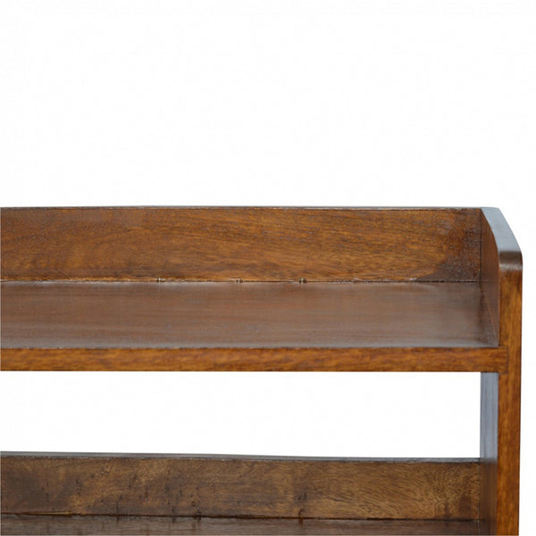 Aluna Chestnut Nordic Storage Bench
