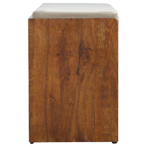 Aluna Mud Linen Pull out Shoe Bench