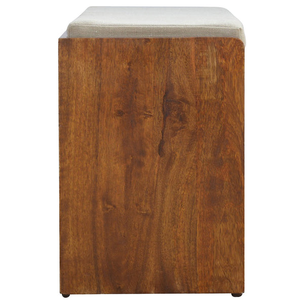 Aluna Mud Linen Pull out Shoe Bench