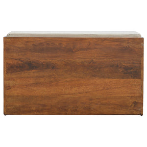 Aluna Mud Linen Pull out Shoe Bench