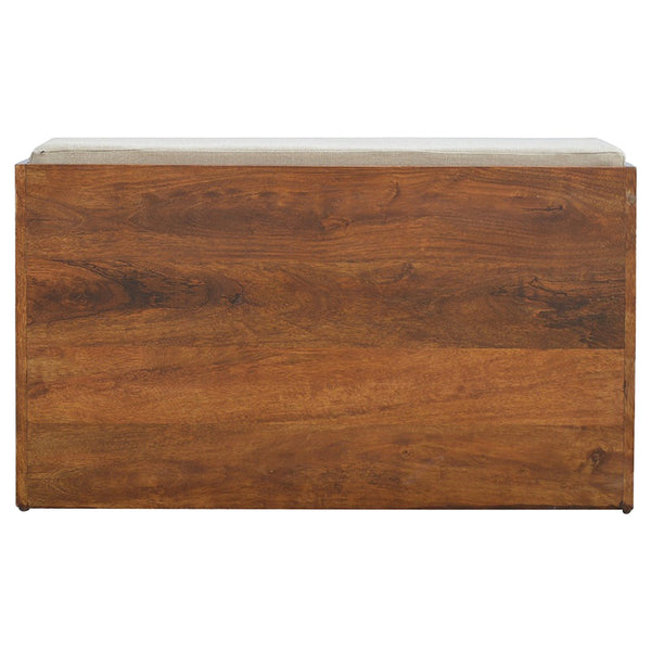 Aluna Mud Linen Pull out Shoe Bench