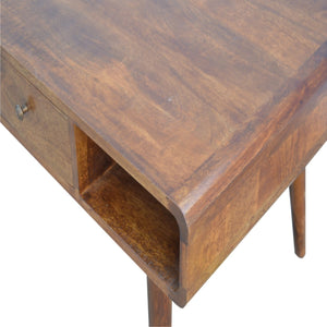 Aluna Curved Chestnut Coffee Table