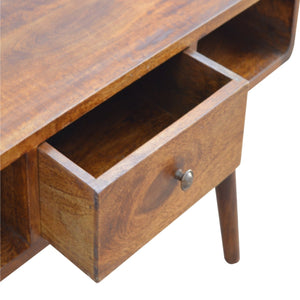 Aluna Curved Chestnut Coffee Table