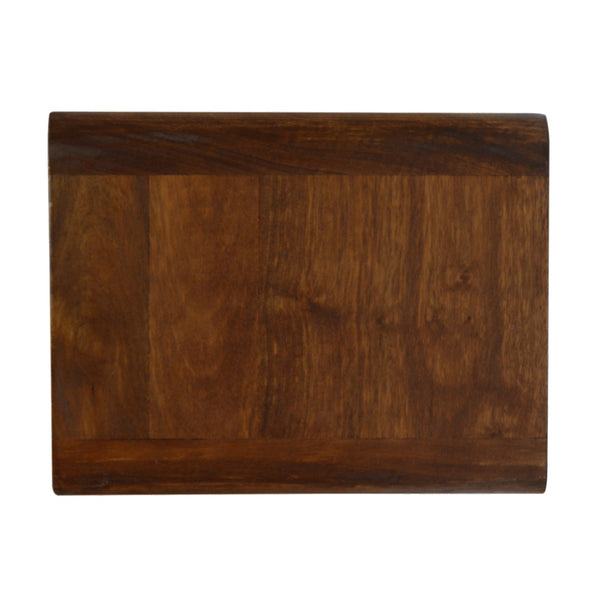 Aluna Chestnut Curve Floating Nightstand