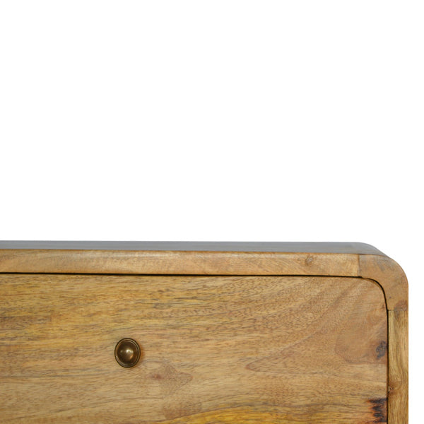 Aluna Oakish 2 Drawer Floating Nightstand
