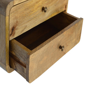 Aluna Oakish 2 Drawer Floating Nightstand