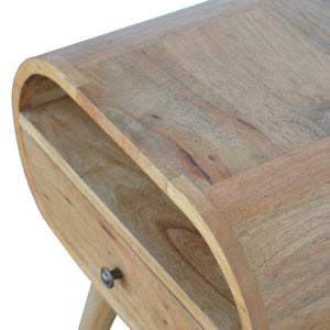 Aluna Circular Open Slot Nightstand