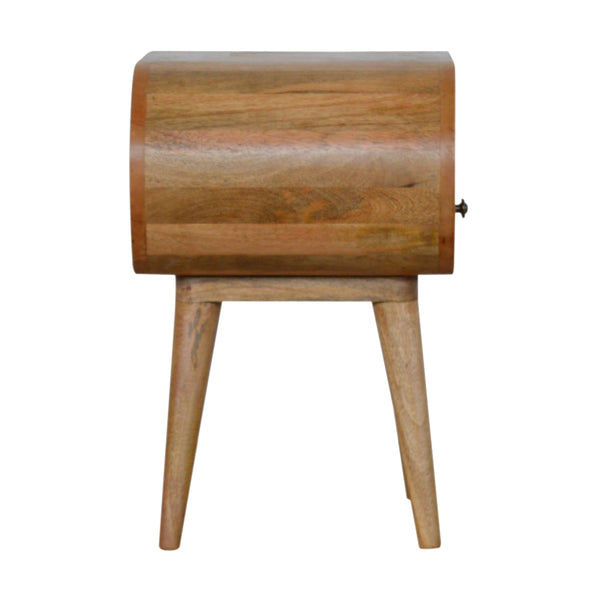 Aluna Circular Open Slot Nightstand